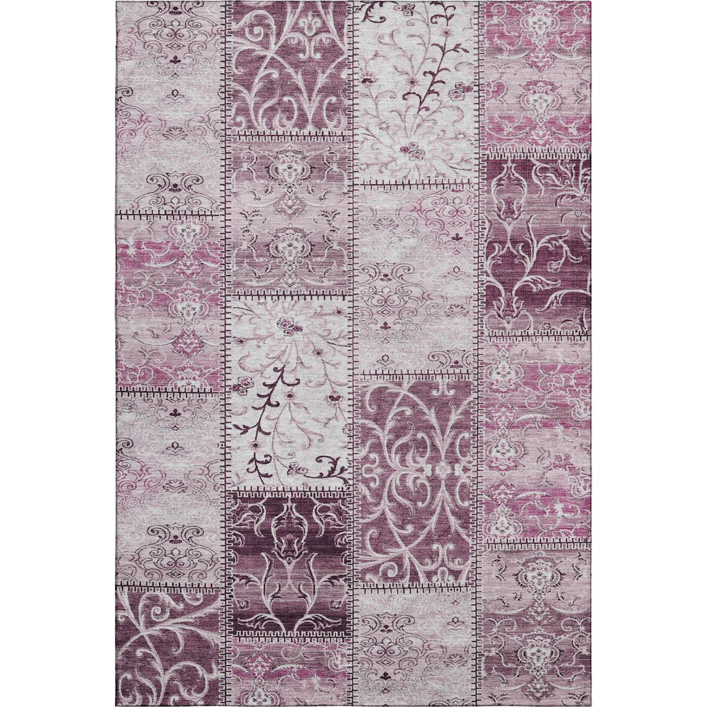 Premium Machine Washable Mayfield  Burgundy 2'6" x 3'10" Rug. Picture 1