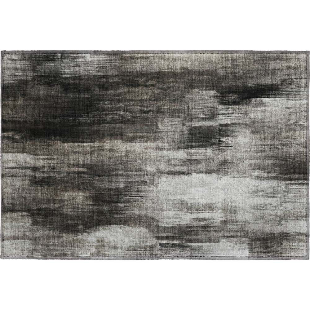 Premium Machine Washable Mayfield  Gray 1'8" x 2'6" Rug. Picture 1
