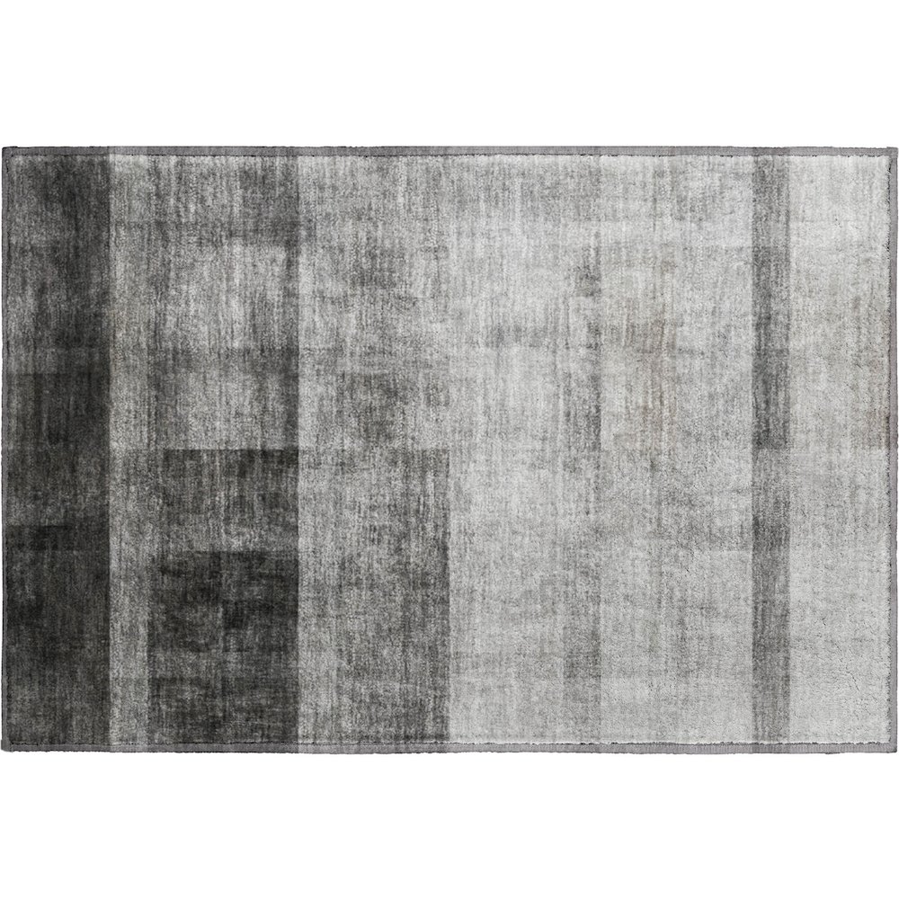 Premium Machine Washable Mayfield  Gray 1'8" x 2'6" Rug. Picture 1