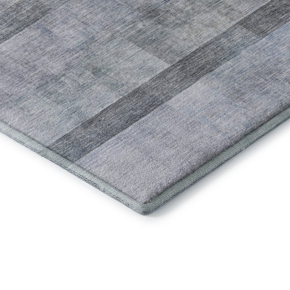 Premium Machine Washable Mayfield  Navy 1'8" x 2'6" Rug. Picture 3