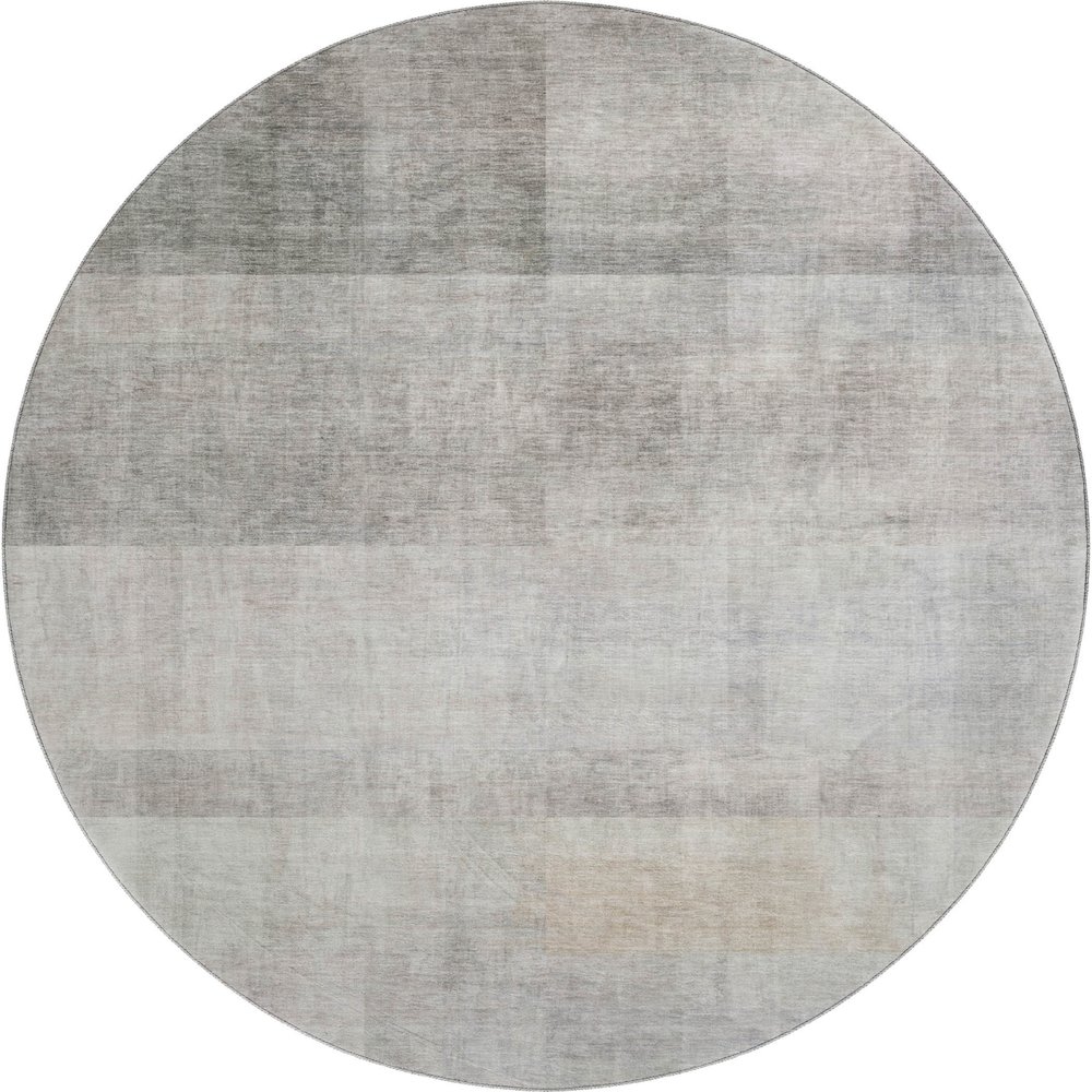 Premium Machine Washable Mayfield  Taupe 8' x 8' Round Rug. Picture 1