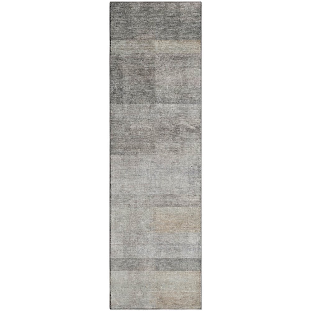 Premium Machine Washable Mayfield  Taupe 2'3" x 7'6" Runner Rug. Picture 1
