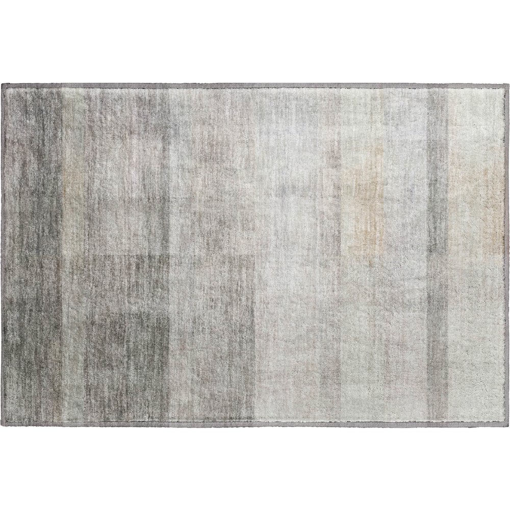 Premium Machine Washable Mayfield  Taupe 1'8" x 2'6" Rug. Picture 1
