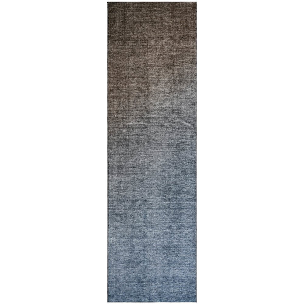 Premium Machine Washable Mayfield  Chocolate 2'3" x 7'6" Runner Rug. Picture 1