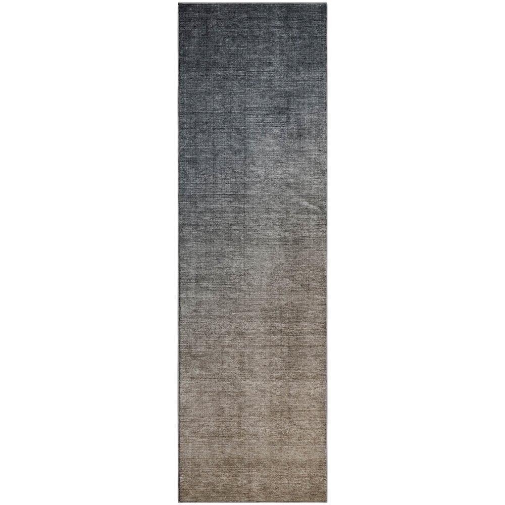 Premium Machine Washable Mayfield  Gray 2'3" x 7'6" Runner Rug. Picture 1