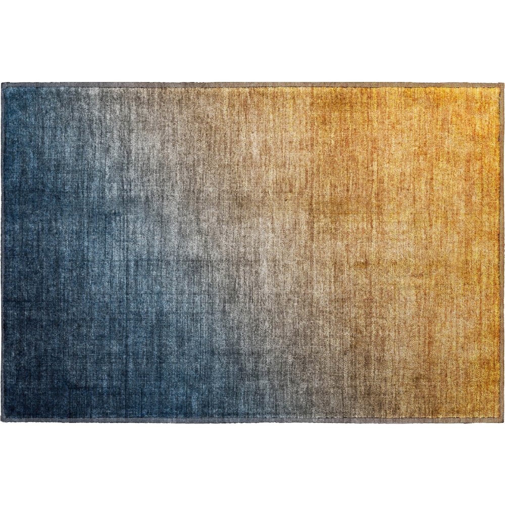 Premium Machine Washable Mayfield  Navy 1'8" x 2'6" Rug. Picture 1