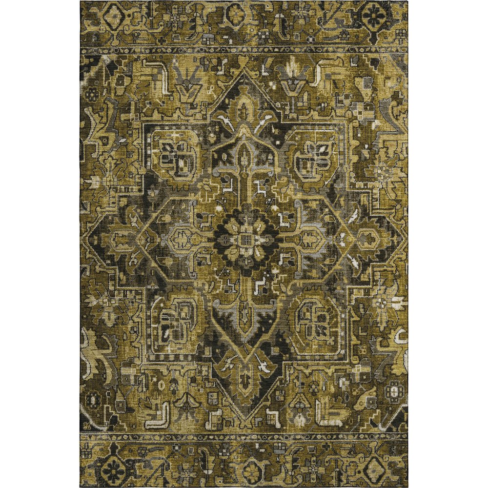 Premium Machine Washable Mayfield  Brown 2'6" x 3'10" Rug. Picture 1