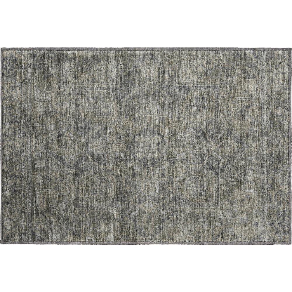 Premium Machine Washable Mayfield  Mocha 1'8" x 2'6" Rug. Picture 1