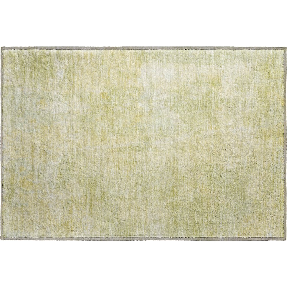 Premium Machine Washable Mayfield  Gold 1'8" x 2'6" Rug. Picture 1