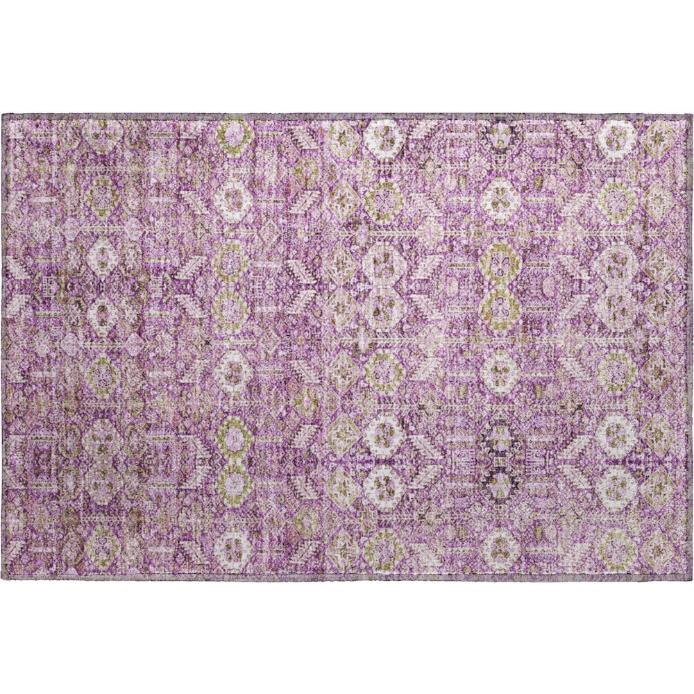 Premium Machine Washable Mayfield  Lavender 1'8" x 2'6" Rug. Picture 1