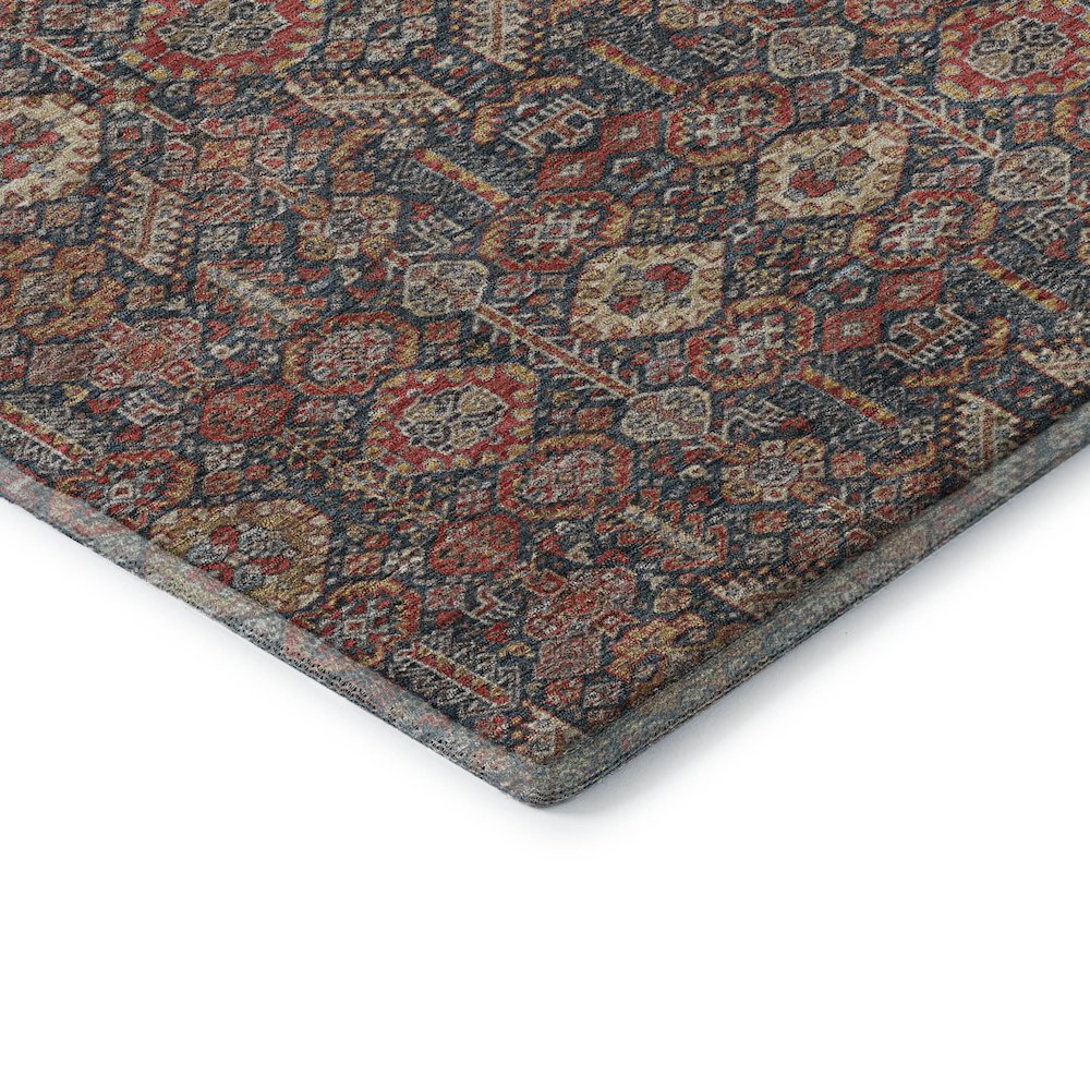 Premium Machine Washable Mayfield  Red 1'8" x 2'6" Rug. Picture 3