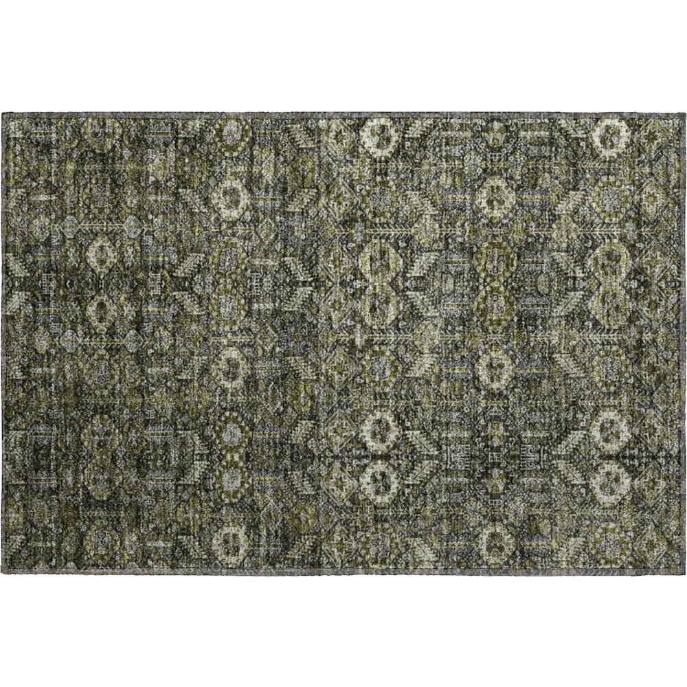 Premium Machine Washable Mayfield  Taupe 1'8" x 2'6" Rug. Picture 1