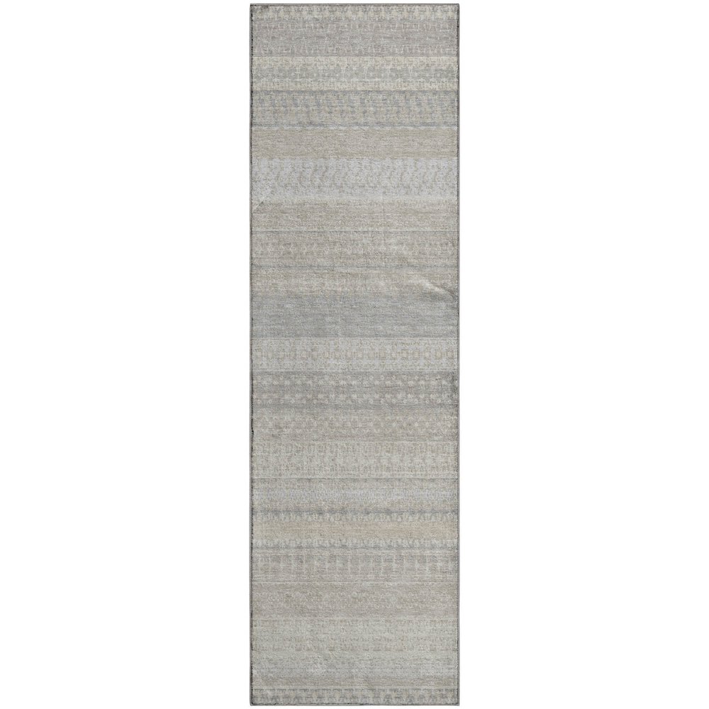 Premium Machine Washable Mayfield  Ivory 2'3" x 7'6" Runner Rug. Picture 1