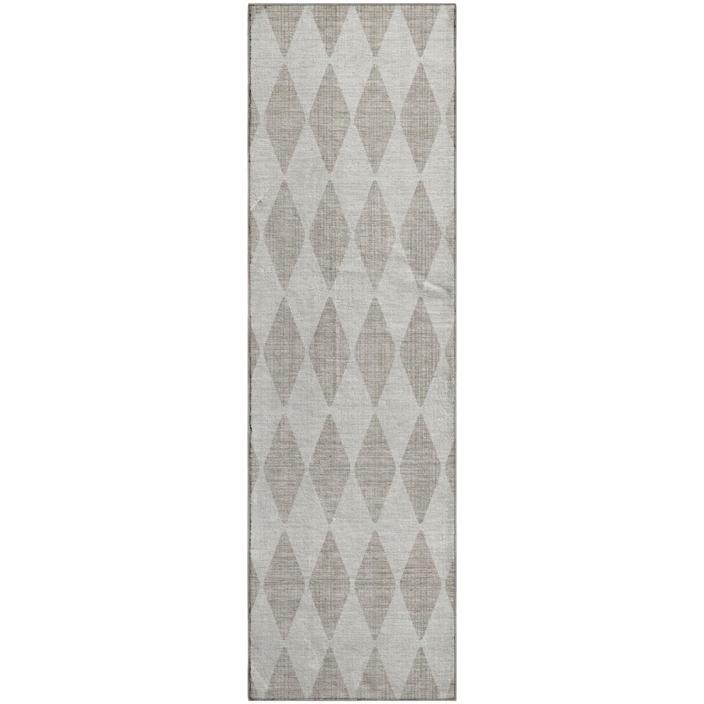 Premium Machine Washable Mayfield  Beige 2'3" x 7'6" Runner Rug. Picture 1