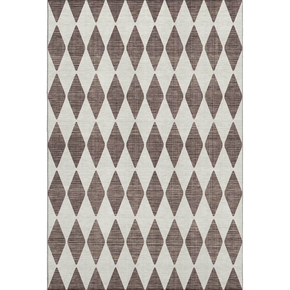 Premium Machine Washable Mayfield  Brown 2'6" x 3'10" Rug. Picture 1