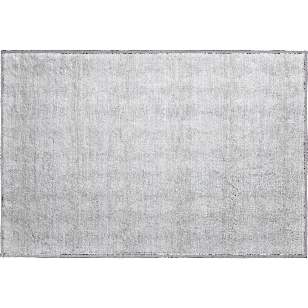 Premium Machine Washable Mayfield  Pewter 1'8" x 2'6" Rug. Picture 1