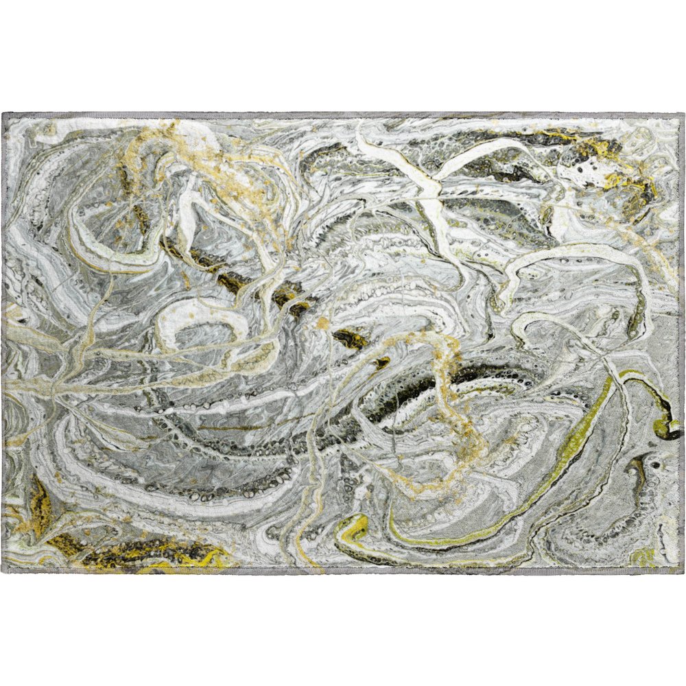 Premium Machine Washable Mayfield  Cyclone 1'8" x 2'6" Rug. Picture 1