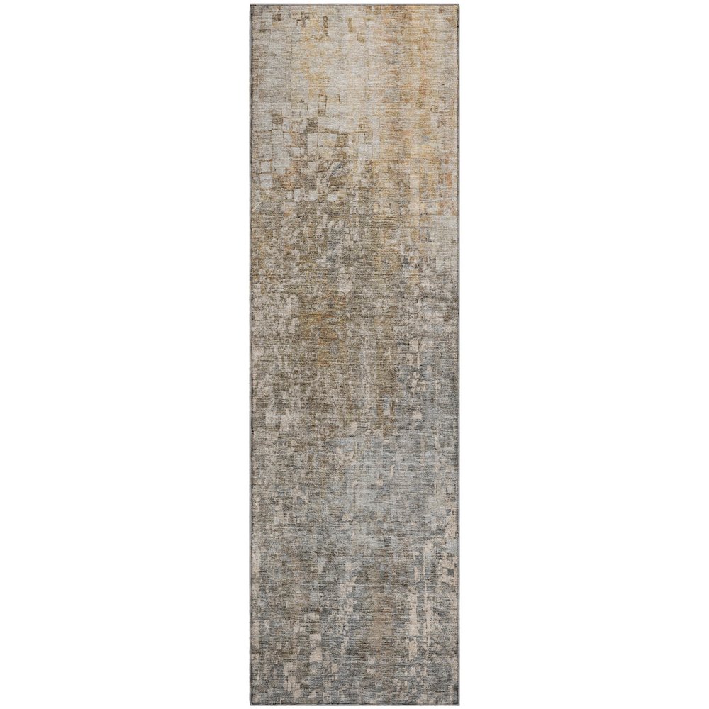 Premium Machine Washable Mayfield  Beige 2'3" x 7'6" Runner Rug. Picture 1