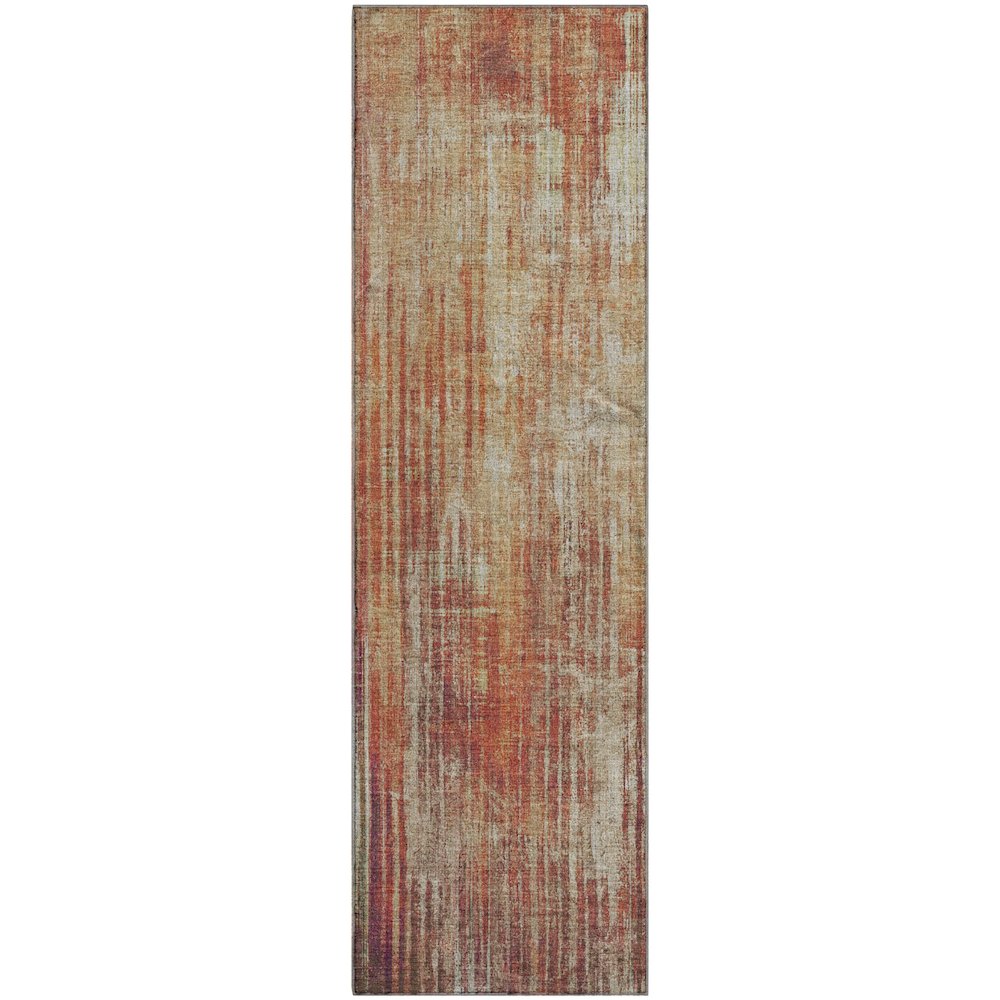 Premium Machine Washable Mayfield  Paprika 2'3" x 7'6" Runner Rug. Picture 1