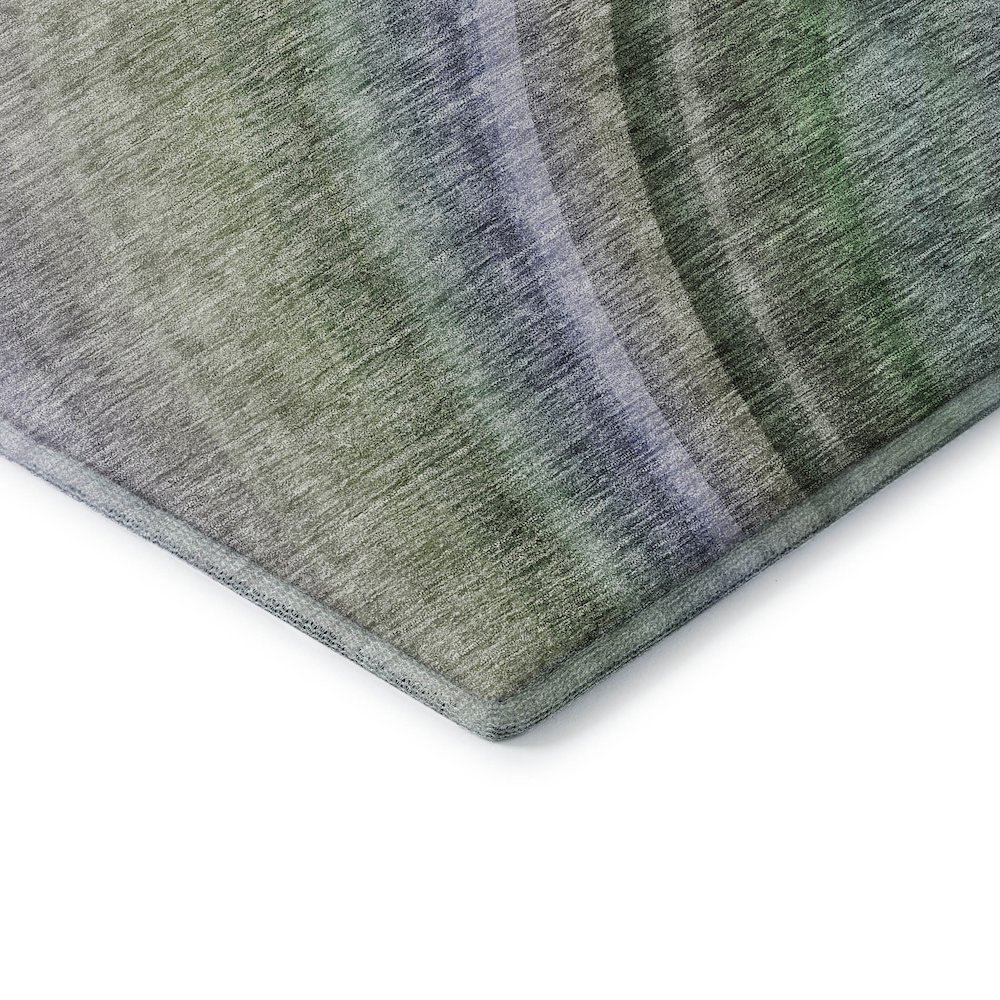 Premium Machine Washable Mayfield  Teal 1'8" x 2'6" Rug. Picture 3