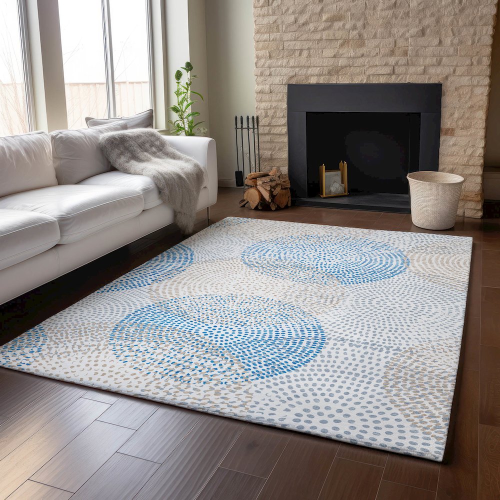Premium Machine Washable Mayfield  Ivory 2'6" x 3'10" Rug. Picture 6
