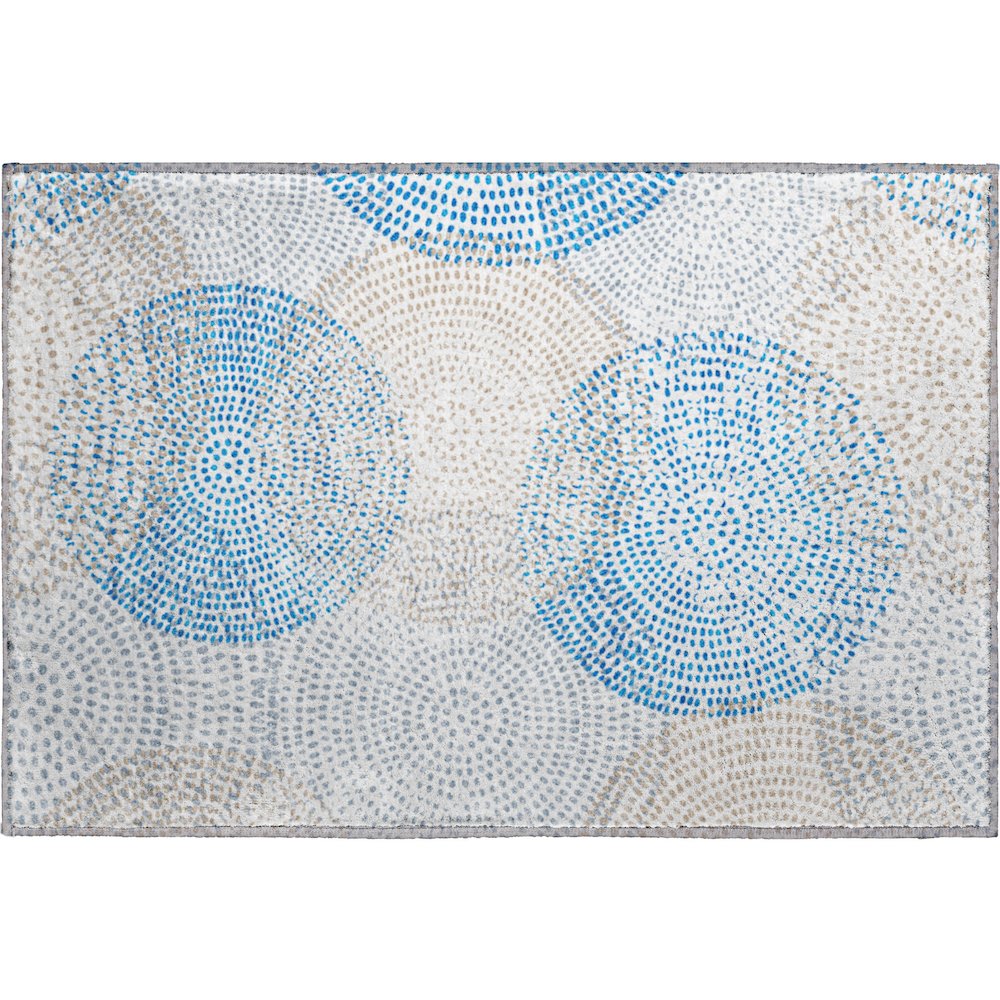 Premium Machine Washable Mayfield  Ivory 1'8" x 2'6" Rug. Picture 1