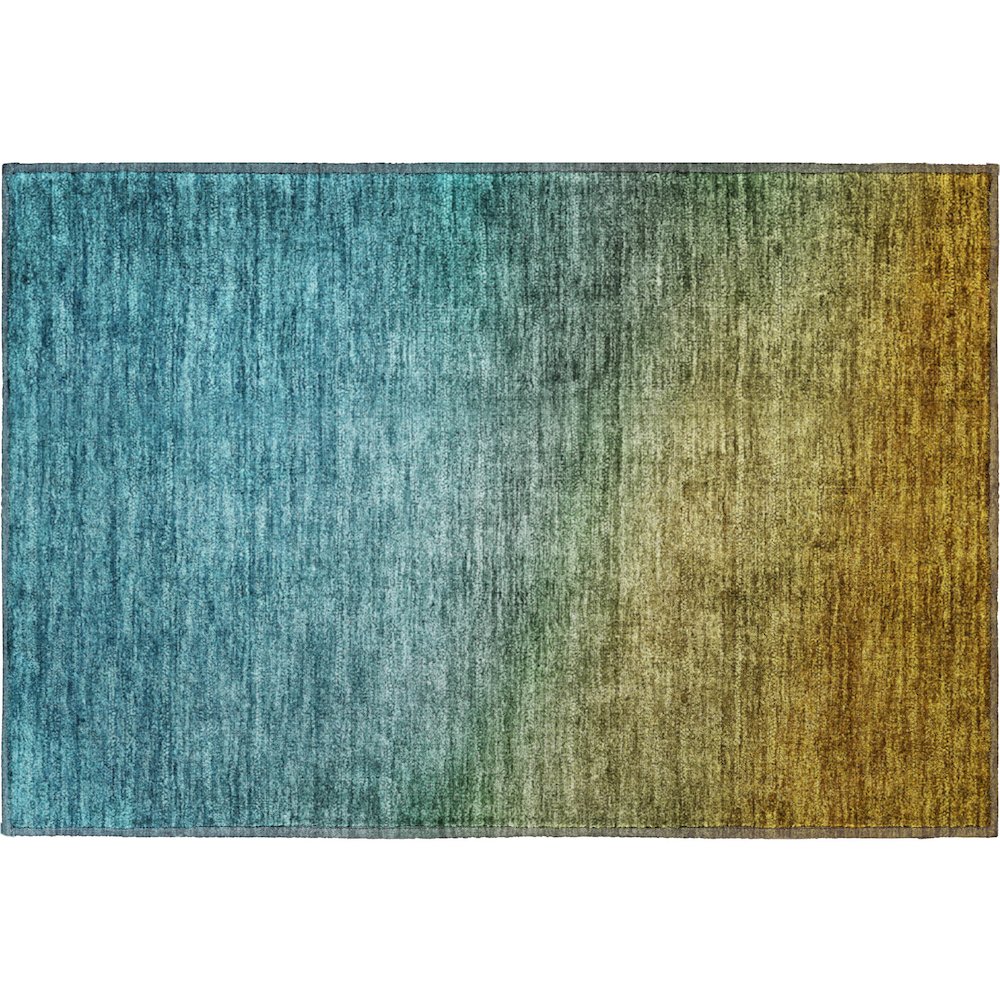 Premium Machine Washable Mayfield  Brown 1'8" x 2'6" Rug. Picture 1