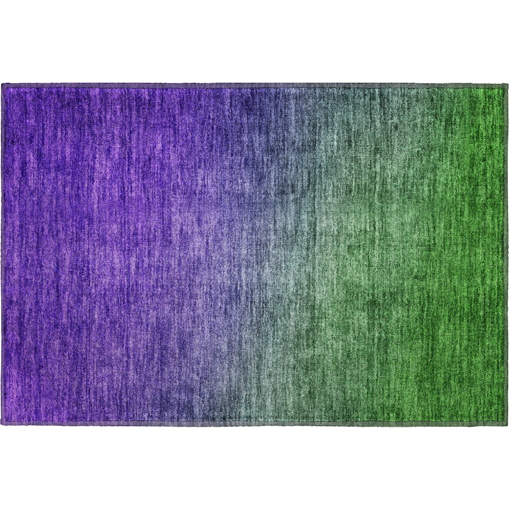 Premium Machine Washable Mayfield  Green 1'8" x 2'6" Rug. Picture 1