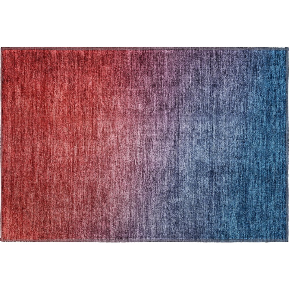 Premium Machine Washable Mayfield  Navy 1'8" x 2'6" Rug. Picture 1