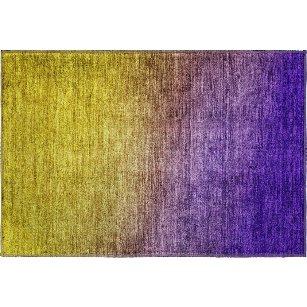 Premium Machine Washable Mayfield  Purple 1'8" x 2'6" Rug. Picture 1