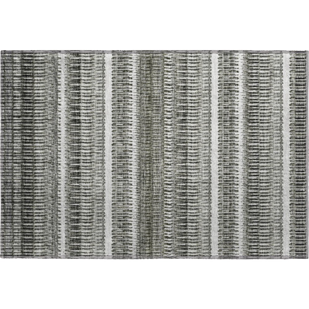 Premium Machine Washable Mayfield  Gray 1'8" x 2'6" Rug. Picture 1