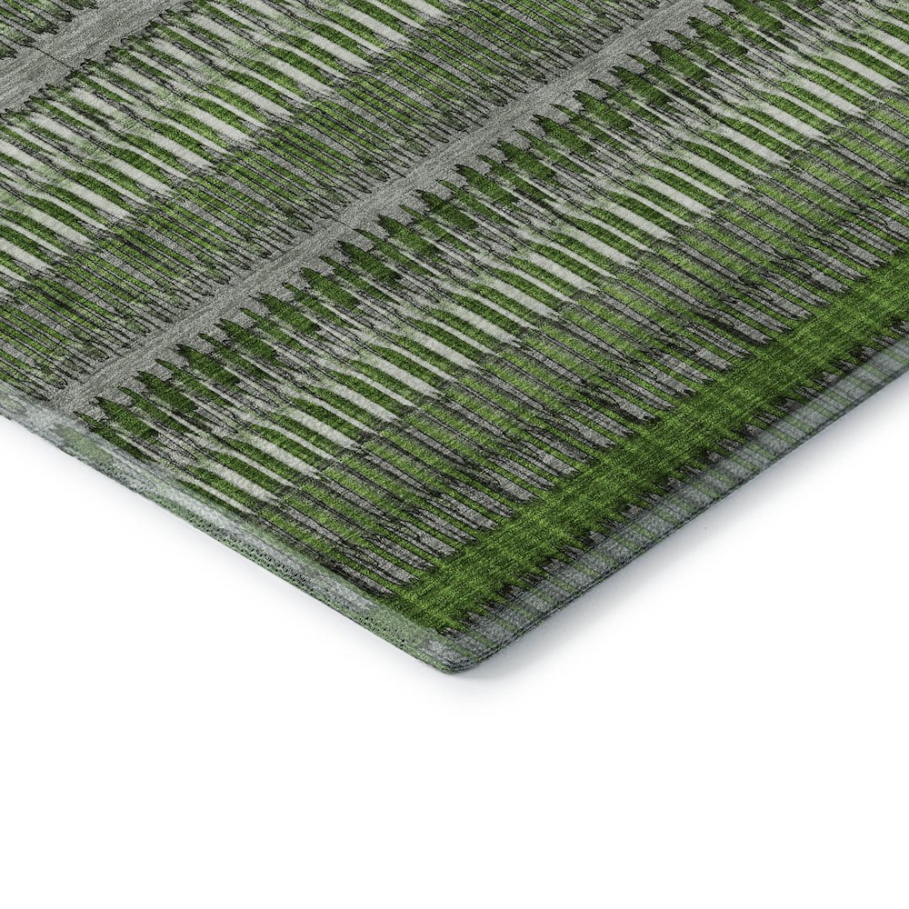 Premium Machine Washable Mayfield  Green 1'8" x 2'6" Rug. Picture 3