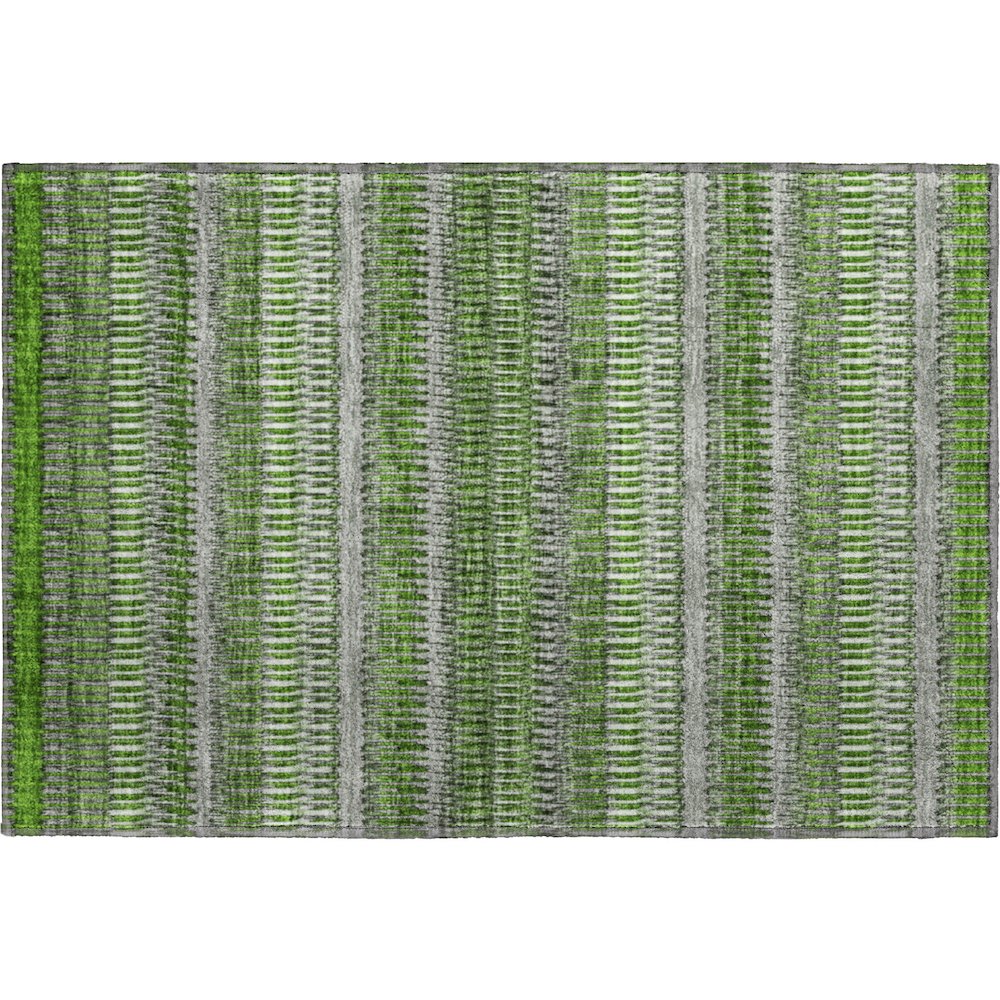 Premium Machine Washable Mayfield  Green 1'8" x 2'6" Rug. Picture 1