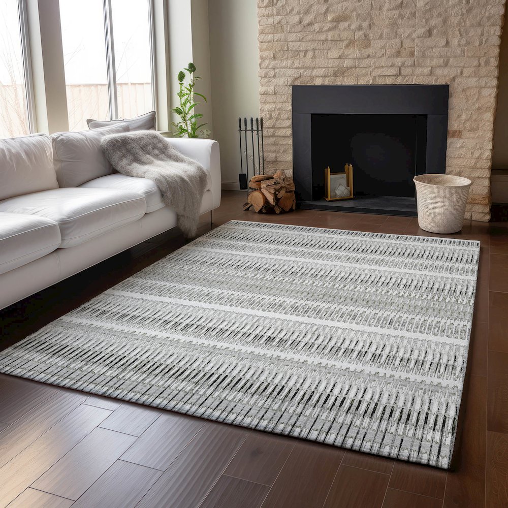 Premium Machine Washable Mayfield  Ivory 2'6" x 3'10" Rug. Picture 6