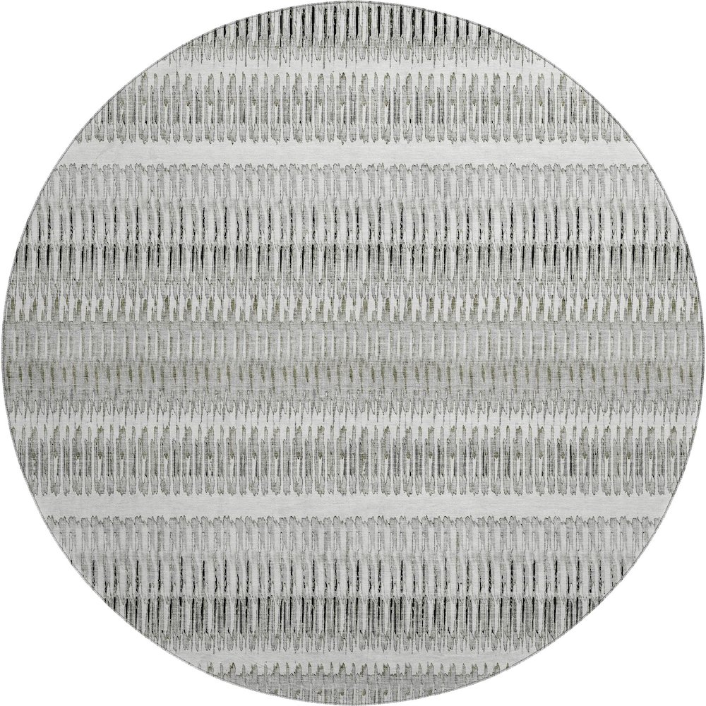 Premium Machine Washable Mayfield  Ivory 8' x 8' Round Rug. Picture 1