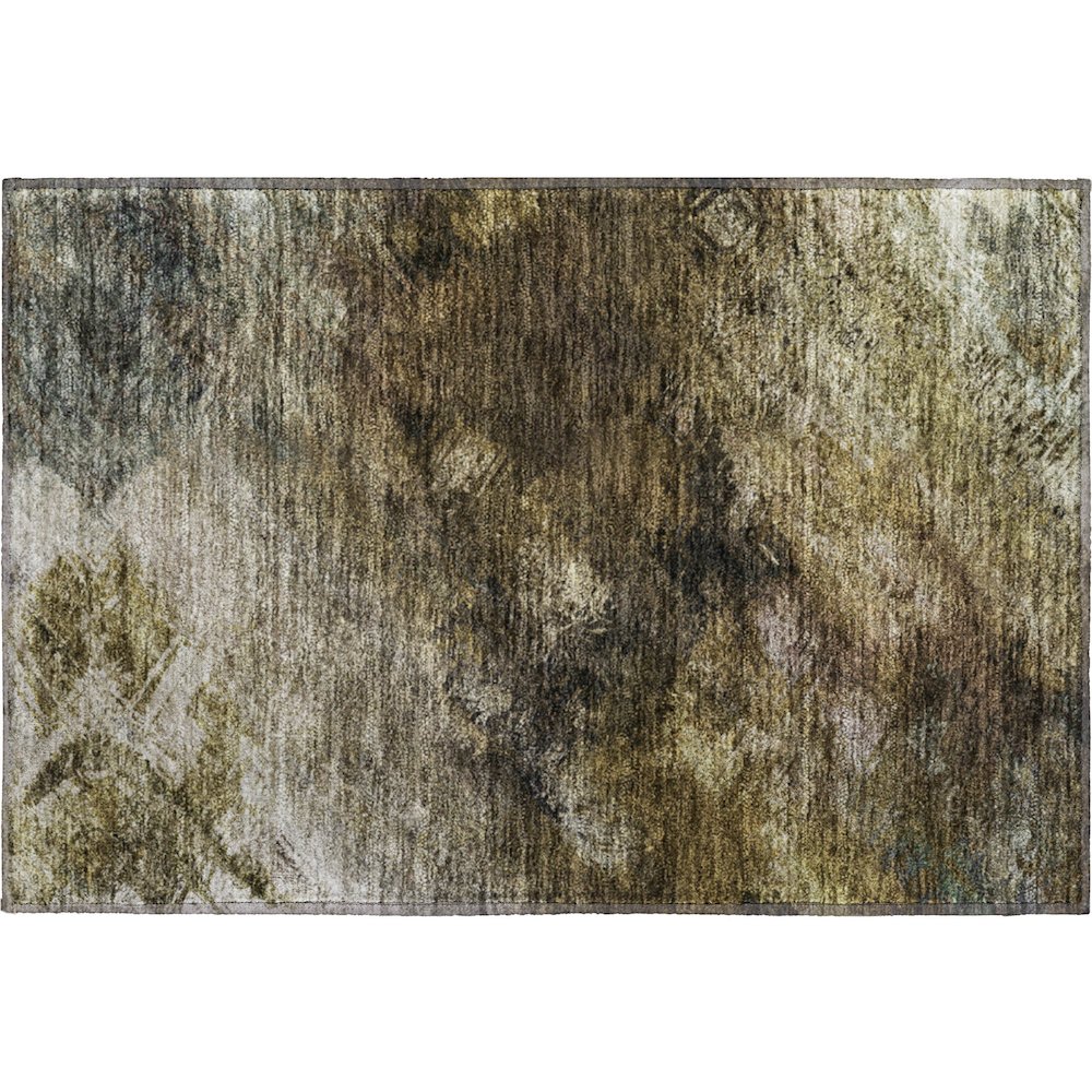 Premium Machine Washable Mayfield  Chocolate 1'8" x 2'6" Rug. Picture 1
