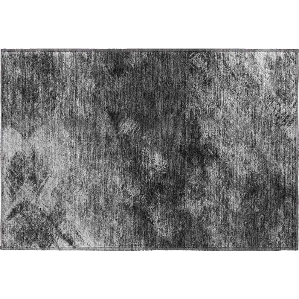 Premium Machine Washable Mayfield  Gray 1'8" x 2'6" Rug. Picture 1