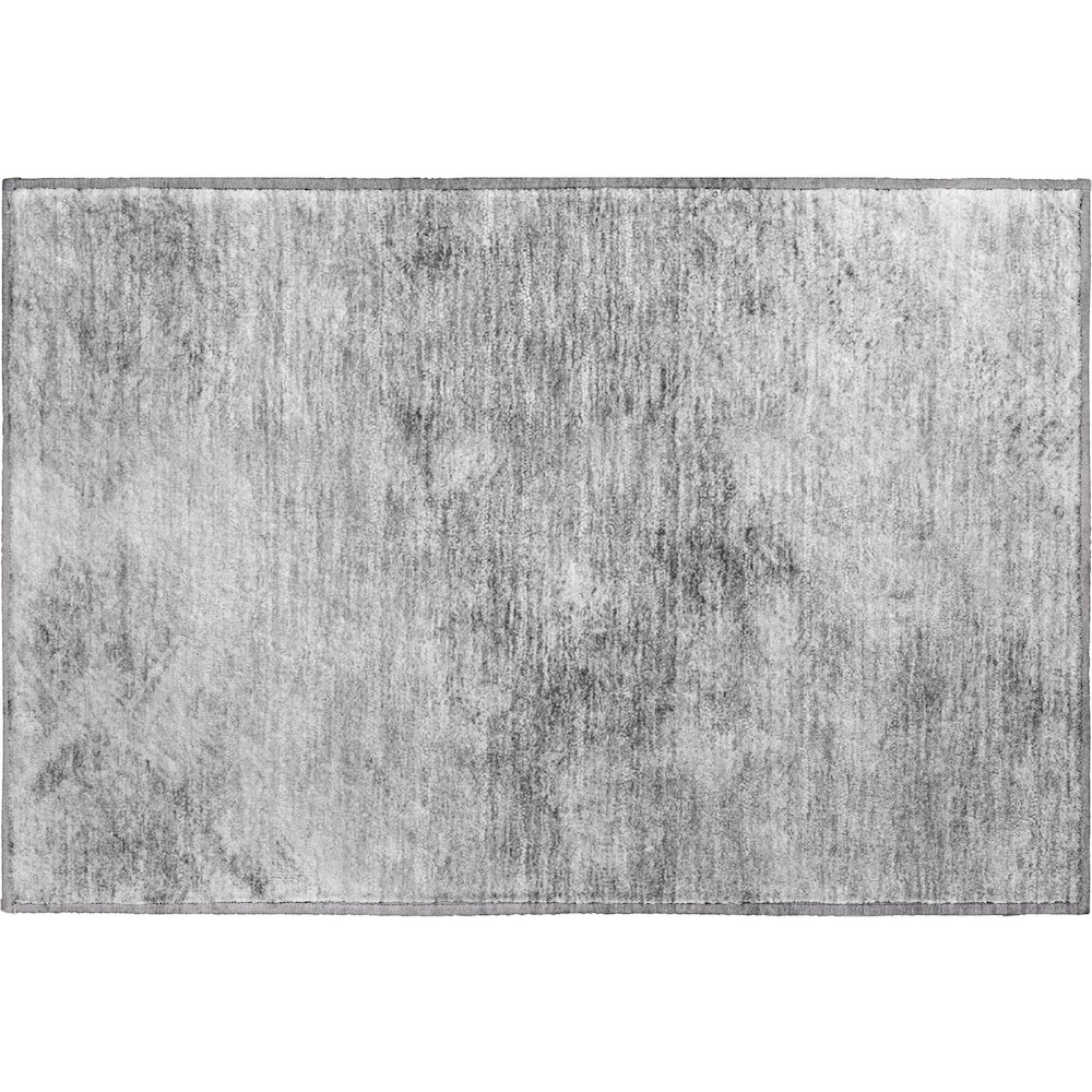 Premium Machine Washable Mayfield  Silver 1'8" x 2'6" Rug. Picture 1