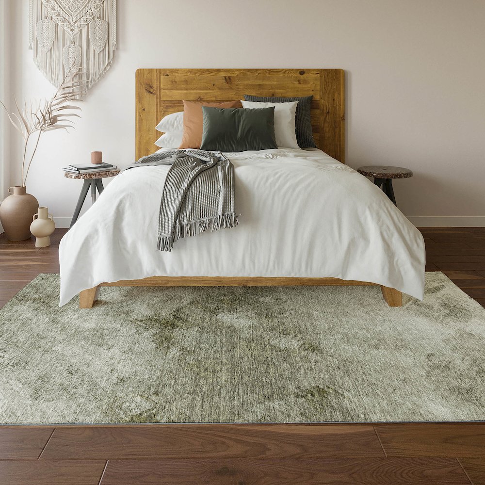 Premium Machine Washable Mayfield  Taupe 2'6" x 3'10" Rug. Picture 6