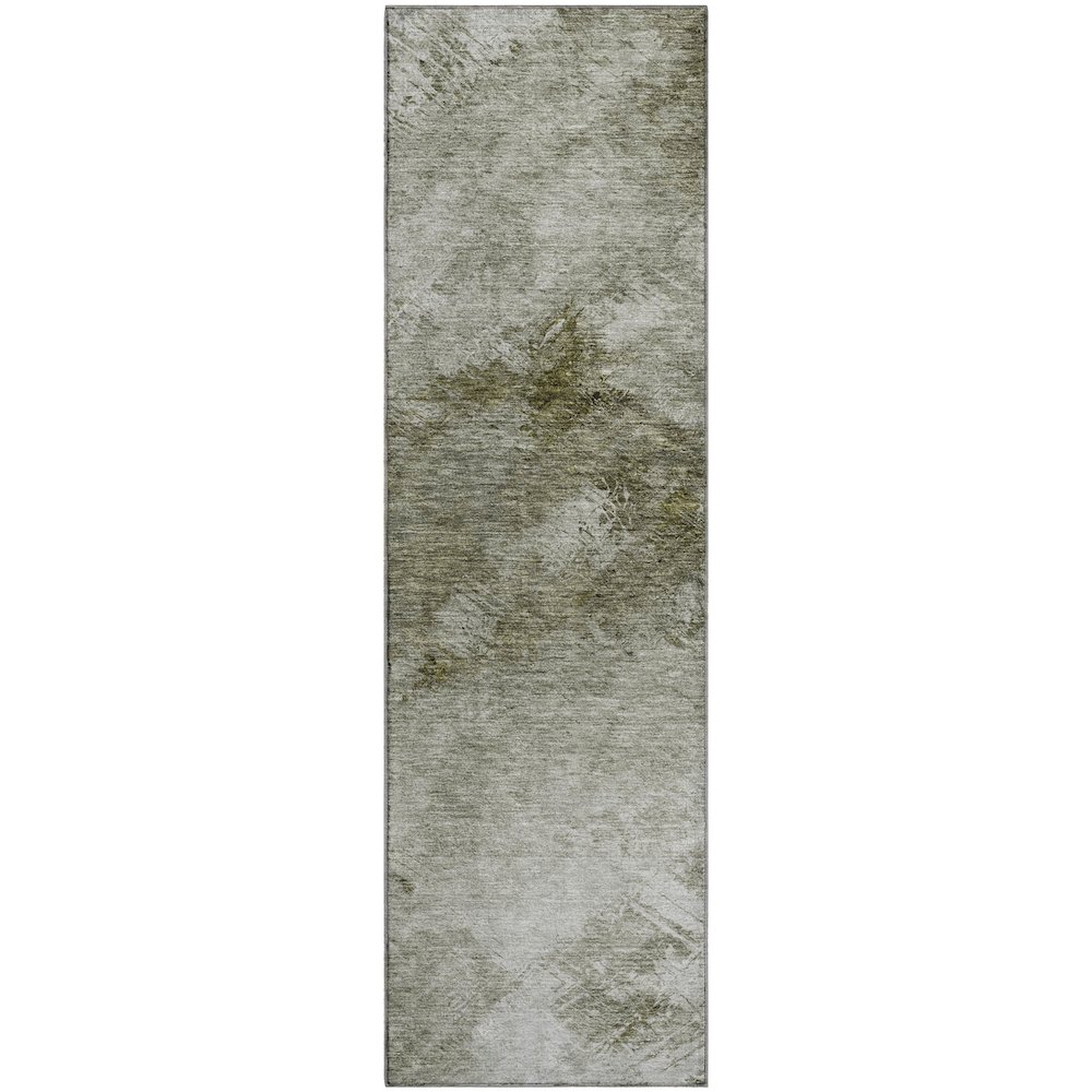 Premium Machine Washable Mayfield  Taupe 2'3" x 7'6" Runner Rug. Picture 1