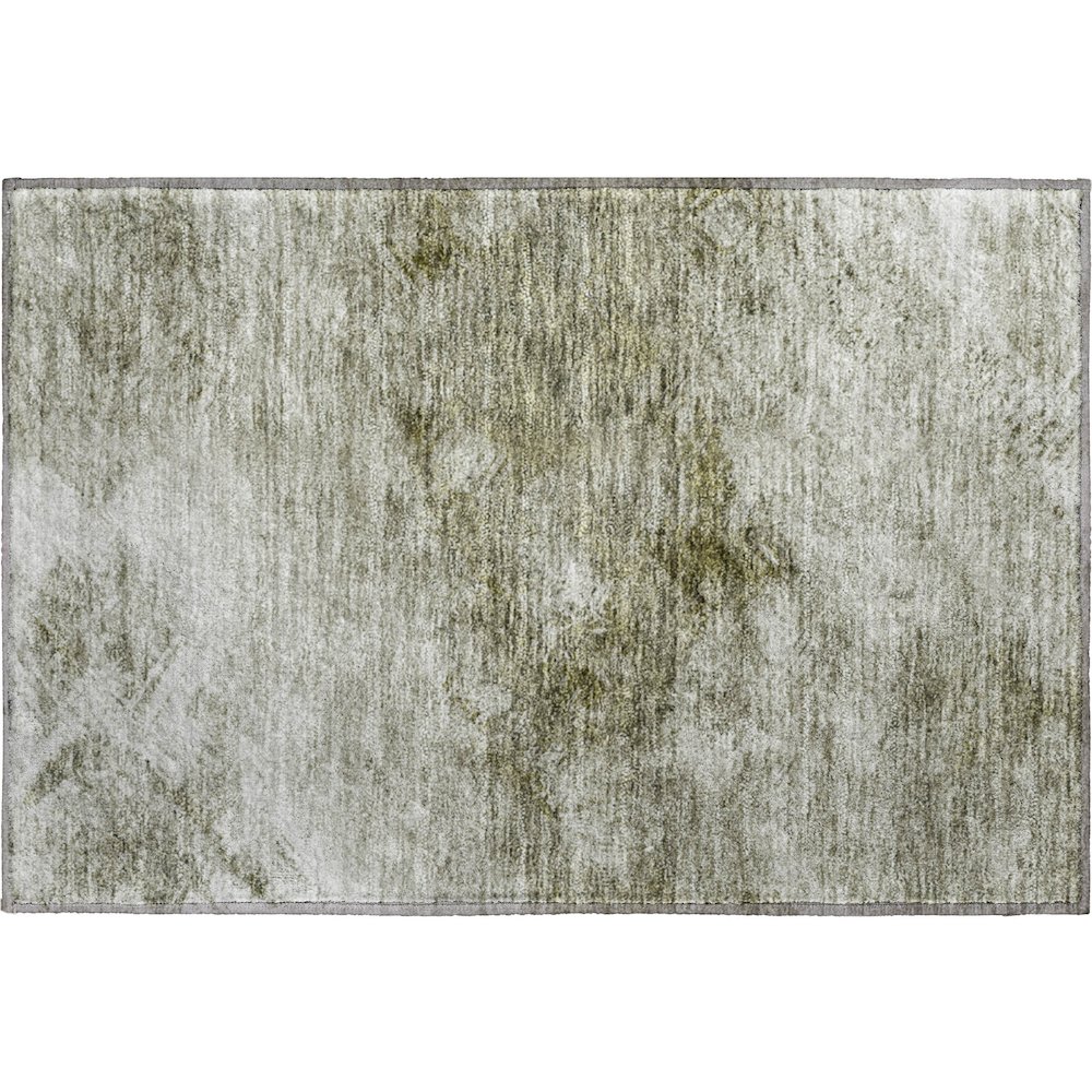 Premium Machine Washable Mayfield  Taupe 1'8" x 2'6" Rug. Picture 1