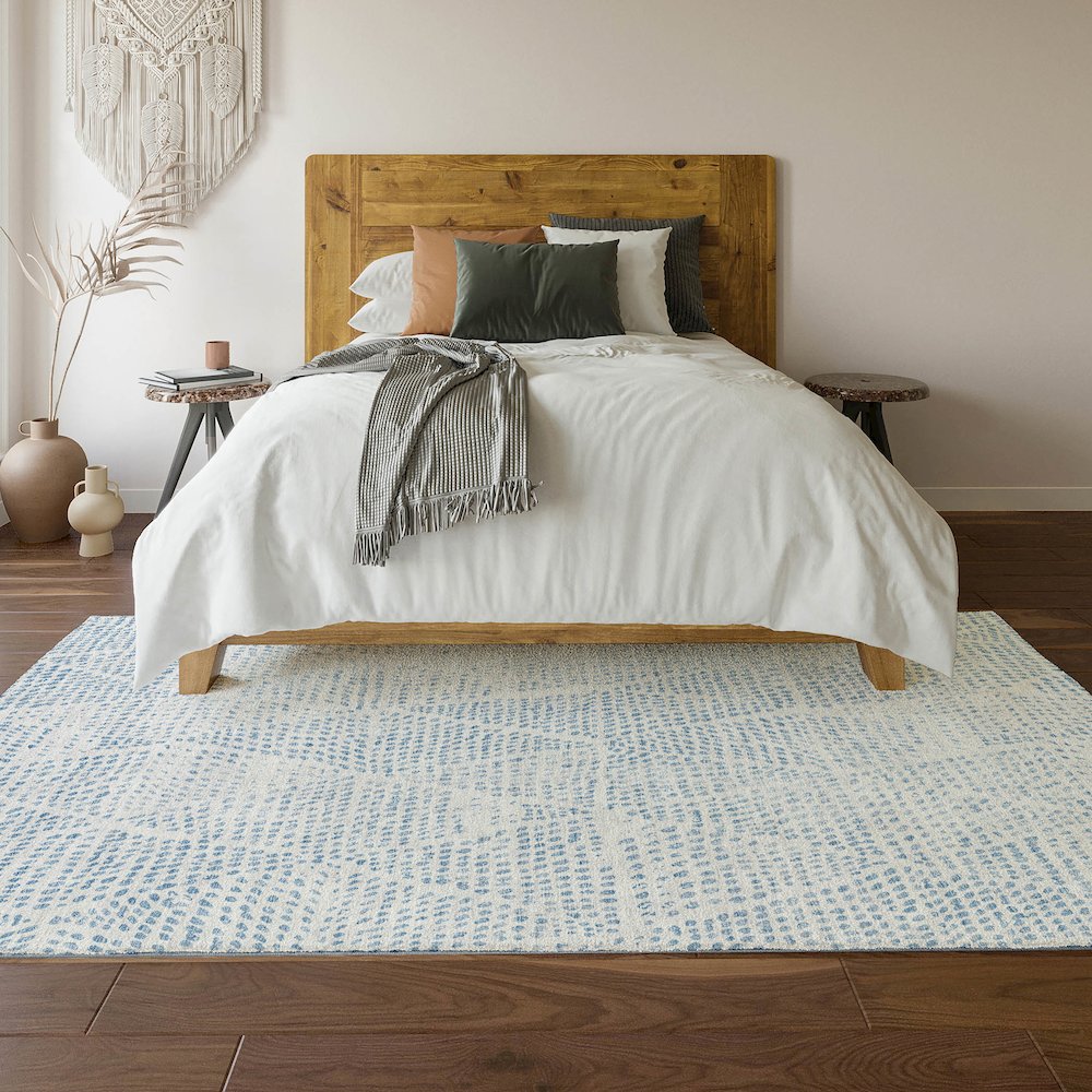 Premium Machine Washable Mayfield  Denim 2'6" x 3'10" Rug. Picture 6