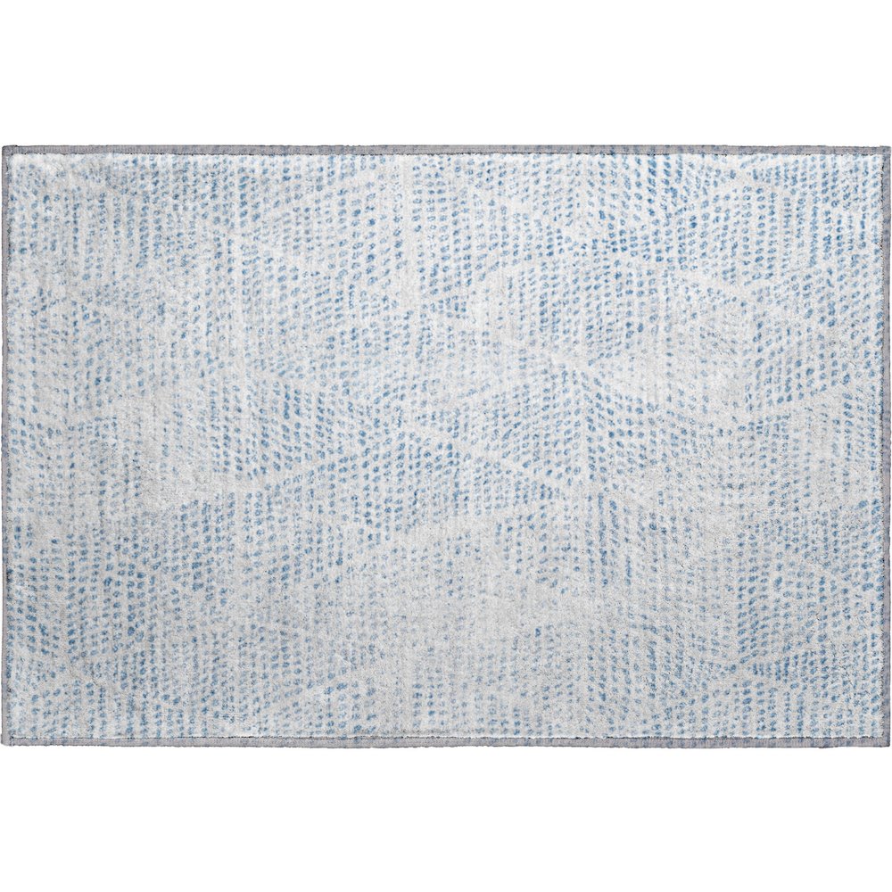 Premium Machine Washable Mayfield  Denim 1'8" x 2'6" Rug. Picture 1