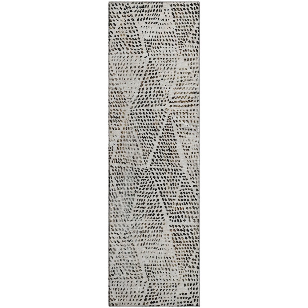 Premium Machine Washable Mayfield  Ivory 2'3" x 7'6" Runner Rug. Picture 1