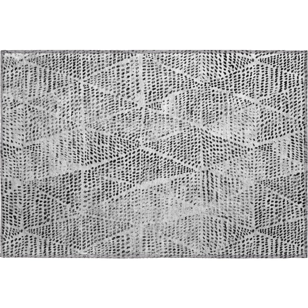Premium Machine Washable Mayfield  Pewter 1'8" x 2'6" Rug. Picture 1