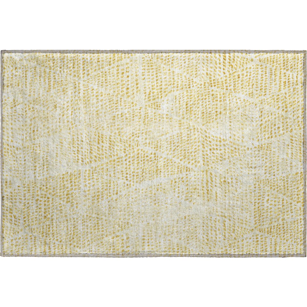 Premium Machine Washable Mayfield  Wheat 1'8" x 2'6" Rug. Picture 1