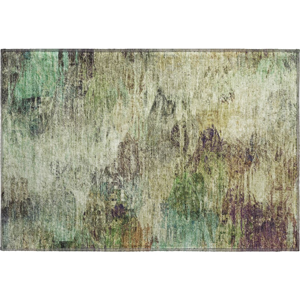 Premium Machine Washable Mayfield  Beige 1'8" x 2'6" Rug. Picture 1