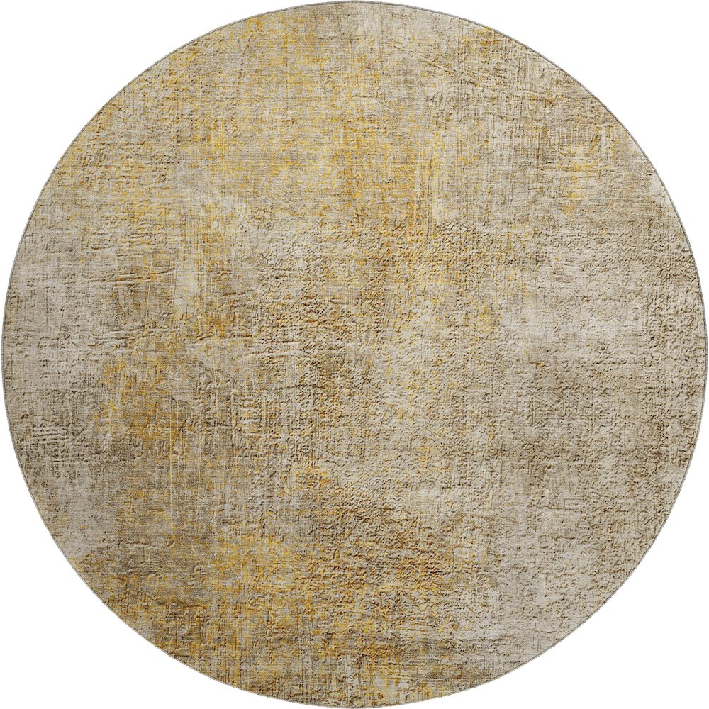 Premium Machine Washable Mayfield  Beige 8' x 8' Round Rug. Picture 1