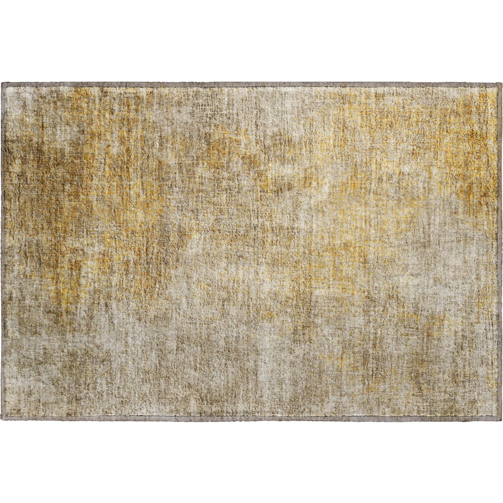 Premium Machine Washable Mayfield  Beige 1'8" x 2'6" Rug. Picture 1