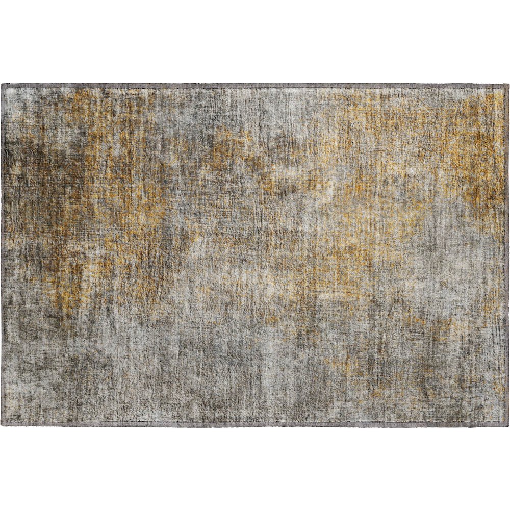Premium Machine Washable Mayfield  Gray 1'8" x 2'6" Rug. Picture 1